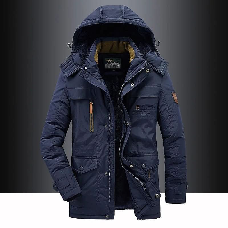 Men’s padded jacket with detachable hood and fleece lining - J&B; - 4 - London-stylehouse.com