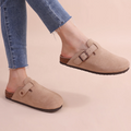 Petra – Women Suede Slip-On Clogs - Image 10