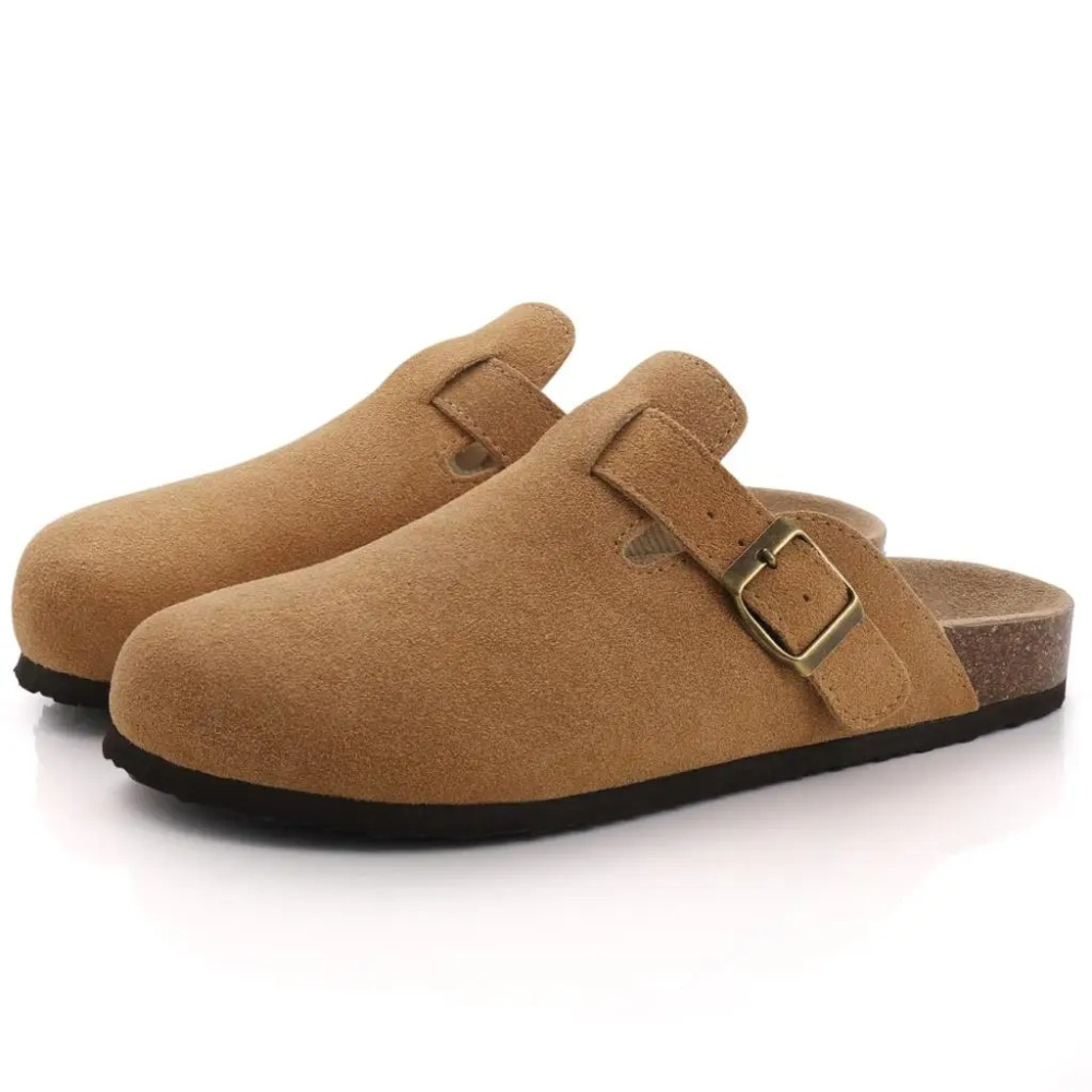 Petra – Women Suede Slip-On Clogs - Image 4