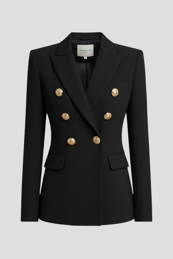 Women’s blazers with a double-breasted placket and gold-coloured buttons - J&B; - 6 - London-stylehouse.com
