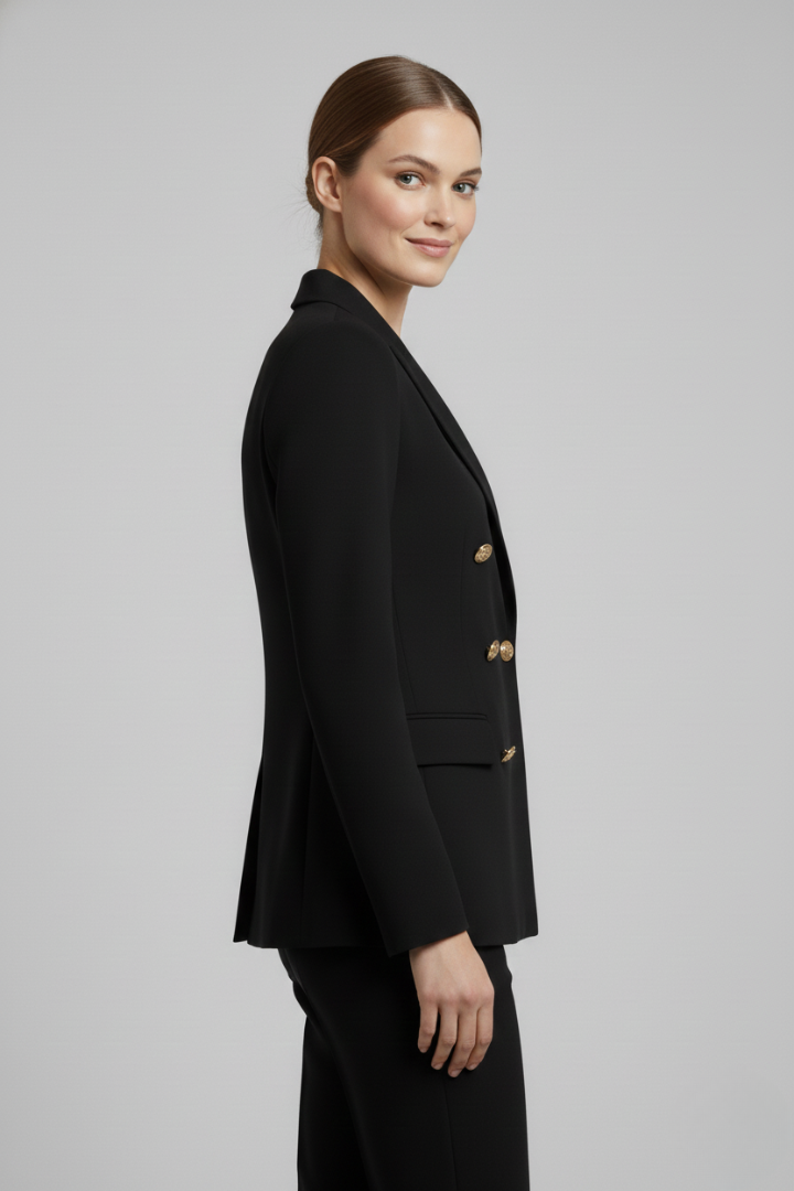 Women’s blazers with a double-breasted placket and gold-coloured buttons - J&B; - 8 - London-stylehouse.com