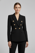 Women’s blazers with a double-breasted placket and gold-coloured buttons - J&B; - 1 - London-stylehouse.com