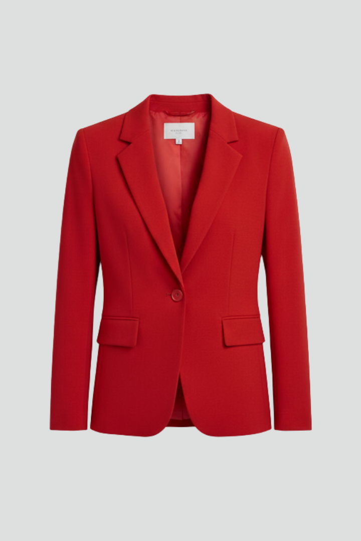 Women’s blazer with a drooping lapel and one button - J&B; - 5 - London-stylehouse.com