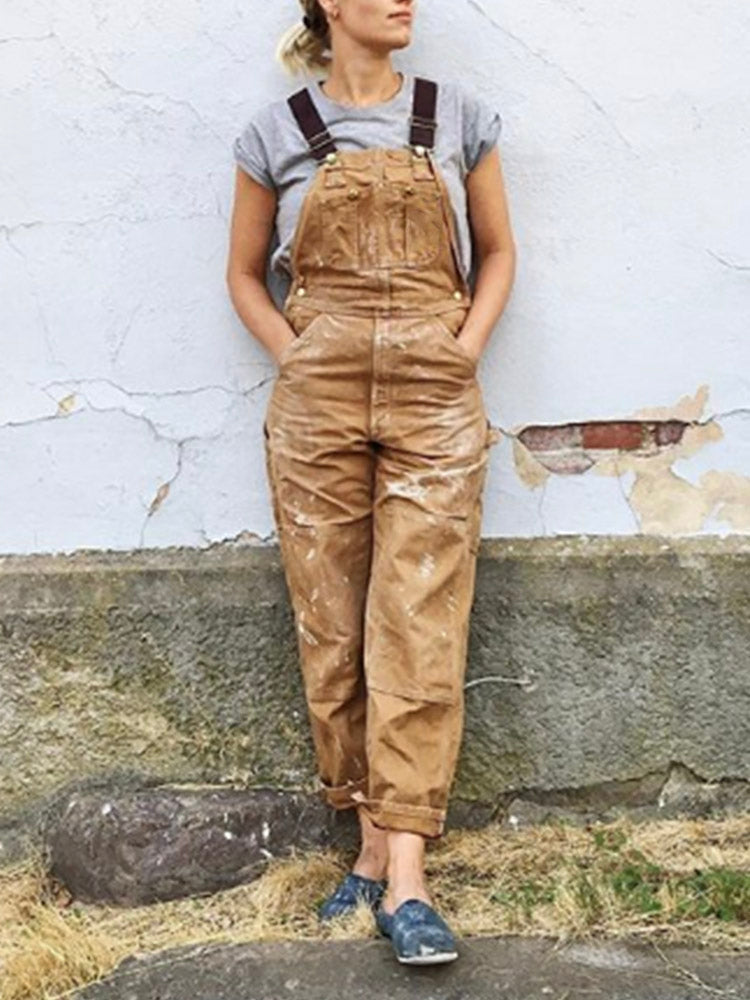 Grace – Relaxed Utility Dungarees Womenswear