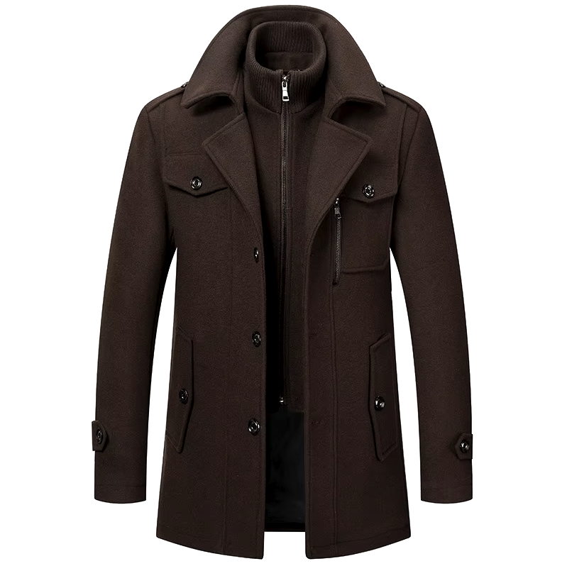 Men’s utility jacket with a structured fit and zip fastening - J&B; - 4 - London-stylehouse.com