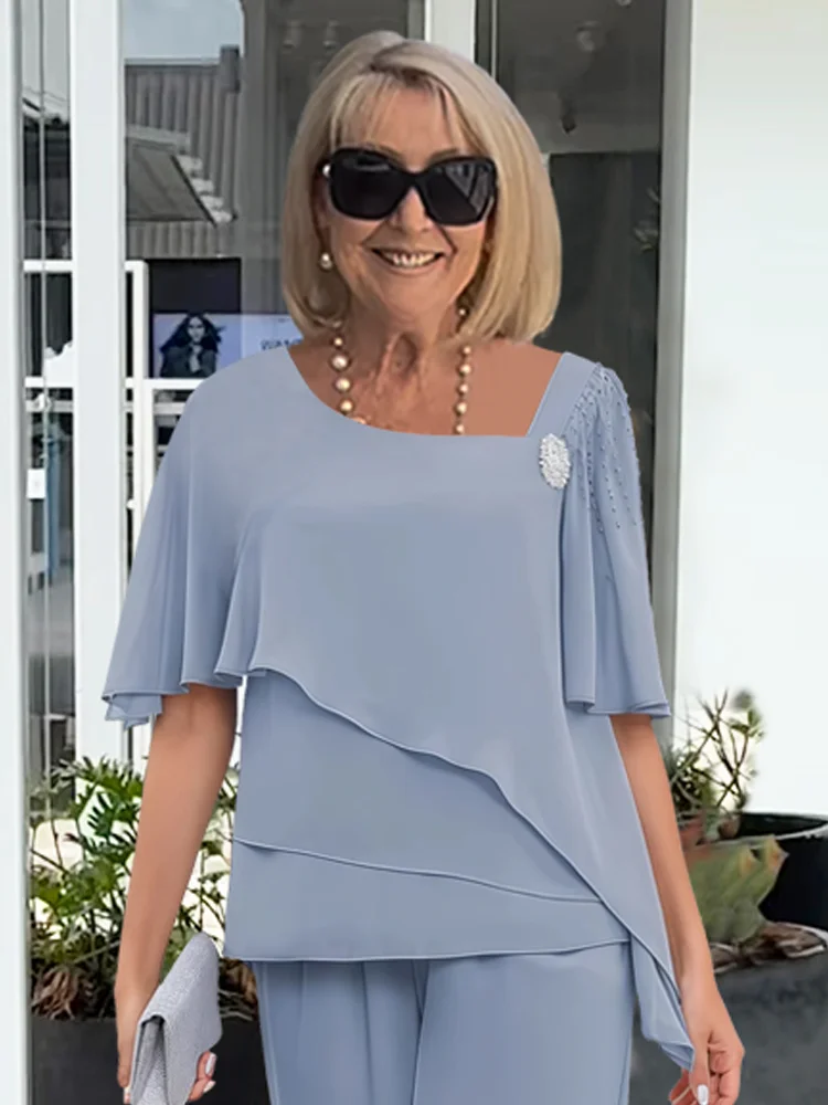 Lina – Women Elegant Layered Evening Outfit - Image 3