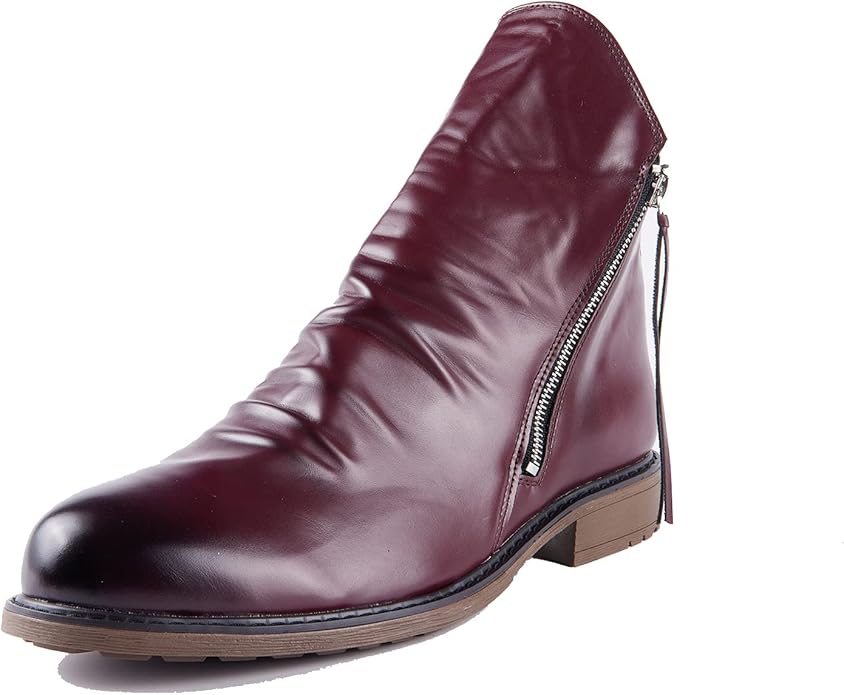 Men’s ankle boots with a zip and a soft drape - J&B; - 3 - London-stylehouse.com