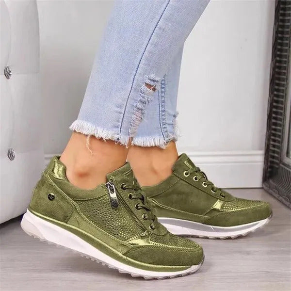 Sofia – Zip-Up Orthopedic Sneakers