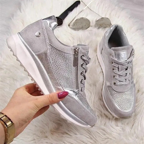 Sofia – Zip-Up Orthopedic Sneakers