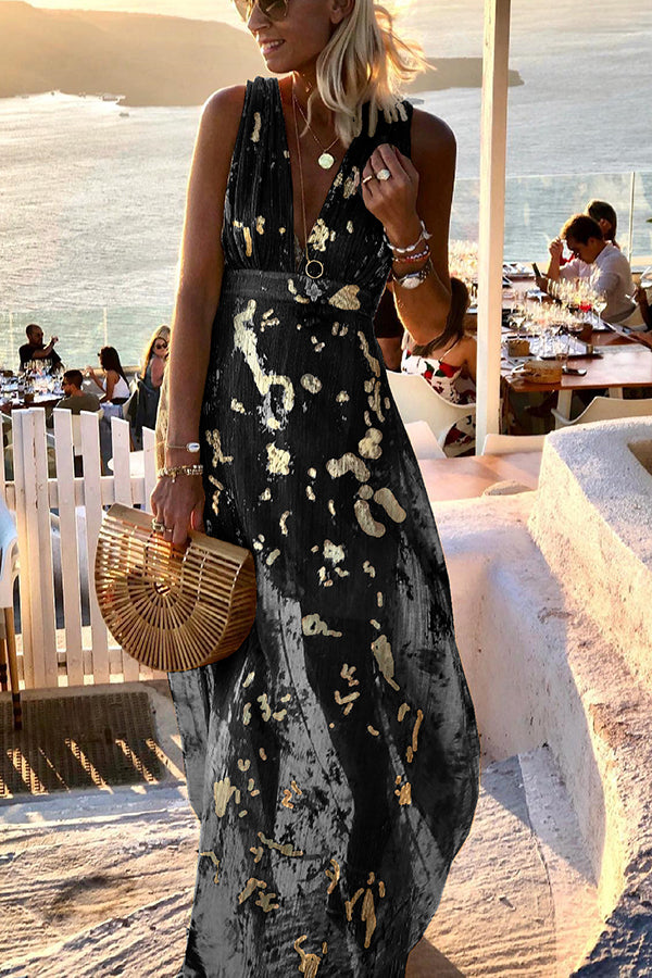 Gisela – Women Elegant V-neck Maxi Dress - Image 11