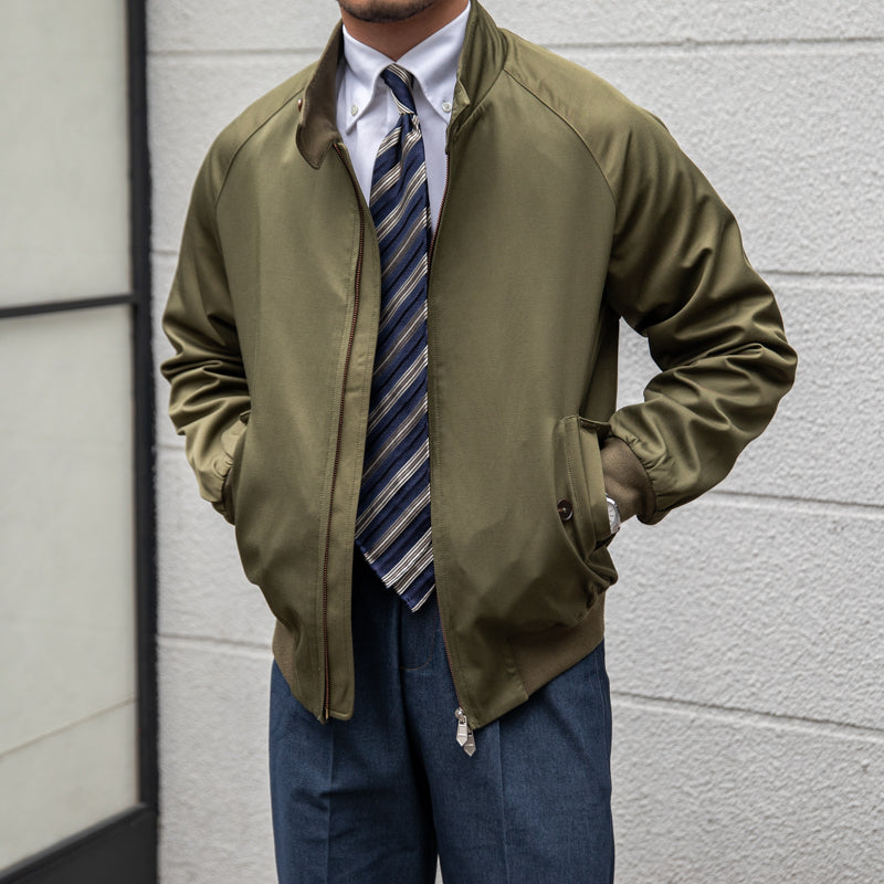 Classic men’s bomber jacket with a stand-up collar - J&B; - 3 - London-stylehouse.com