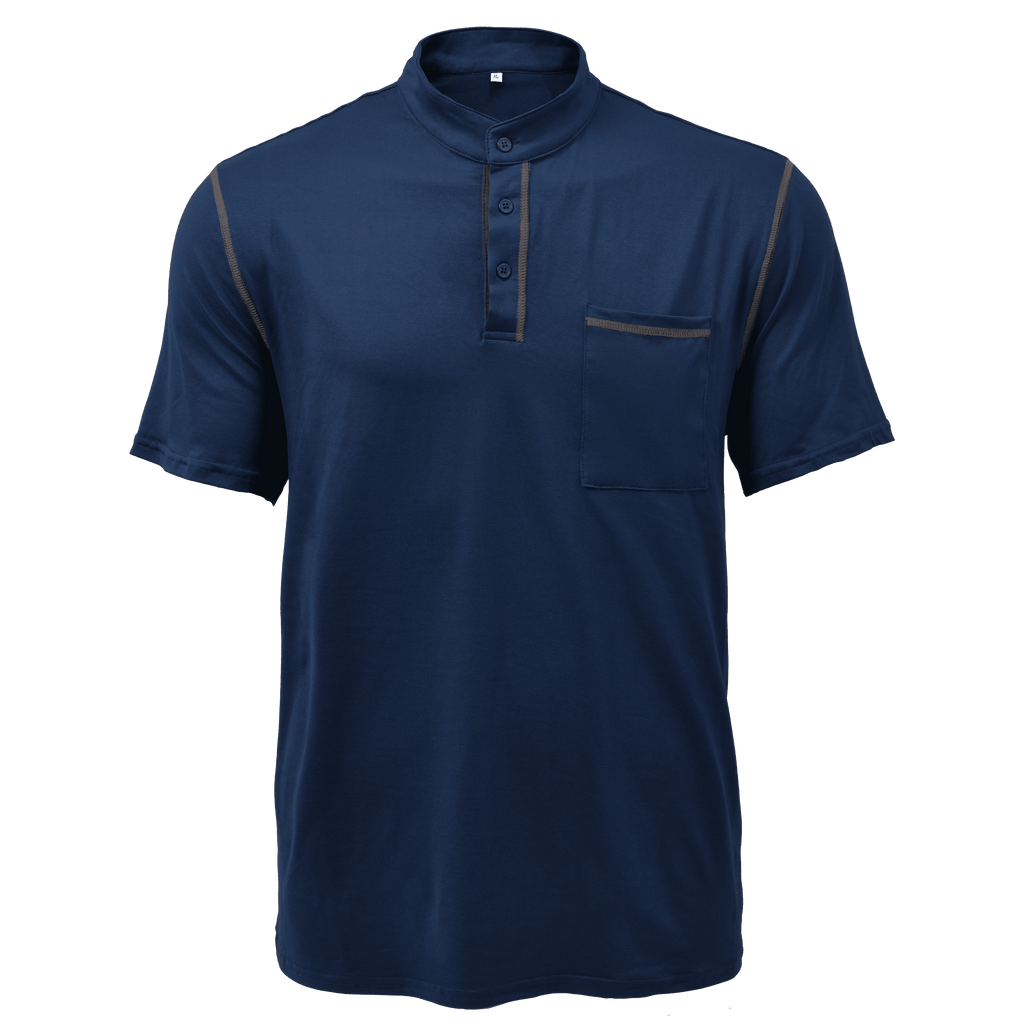 Noah – Men's Short-Sleeve Henley T-Shirt with Chest Pocket