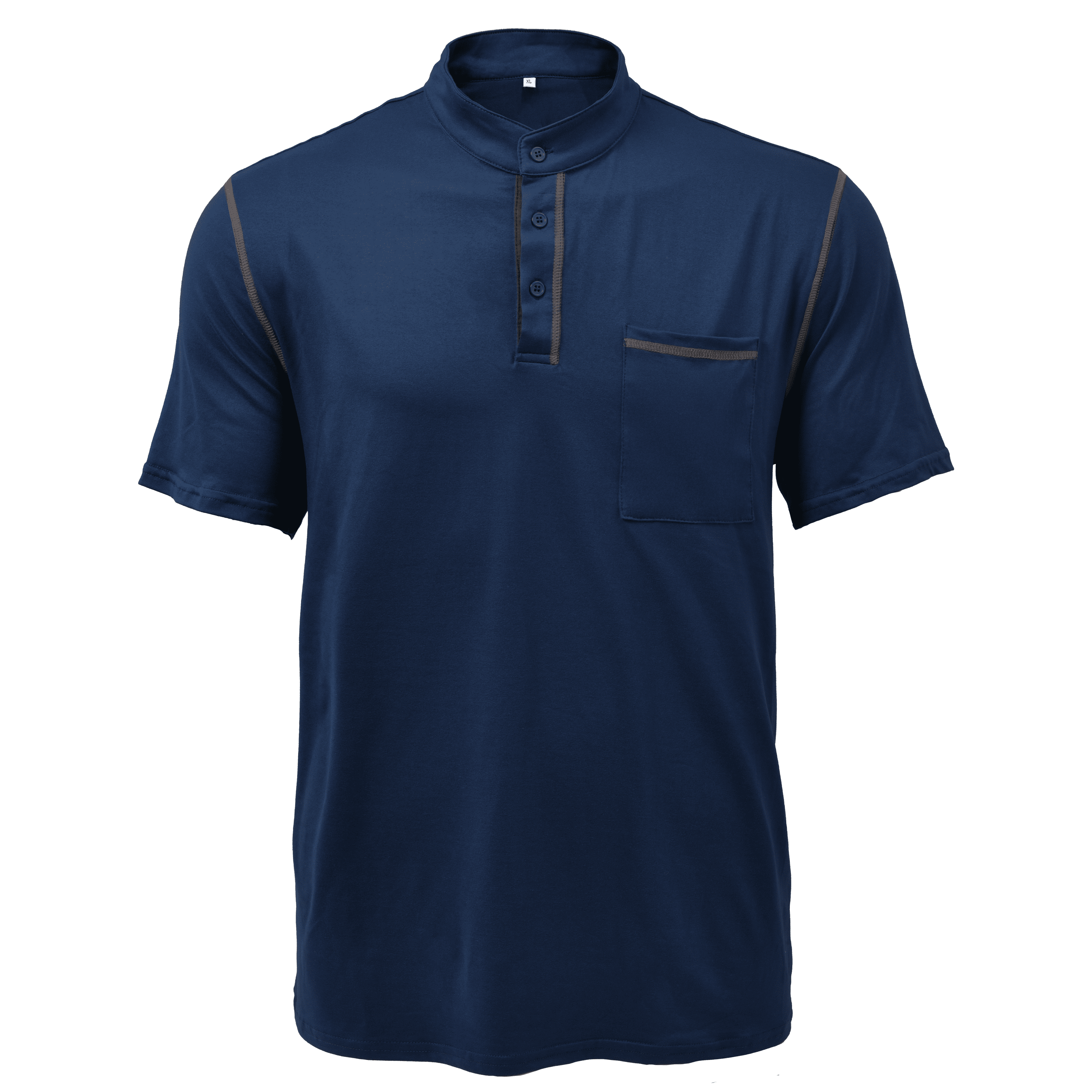 Noah – Men's Short-Sleeve Henley T-Shirt with Chest Pocket