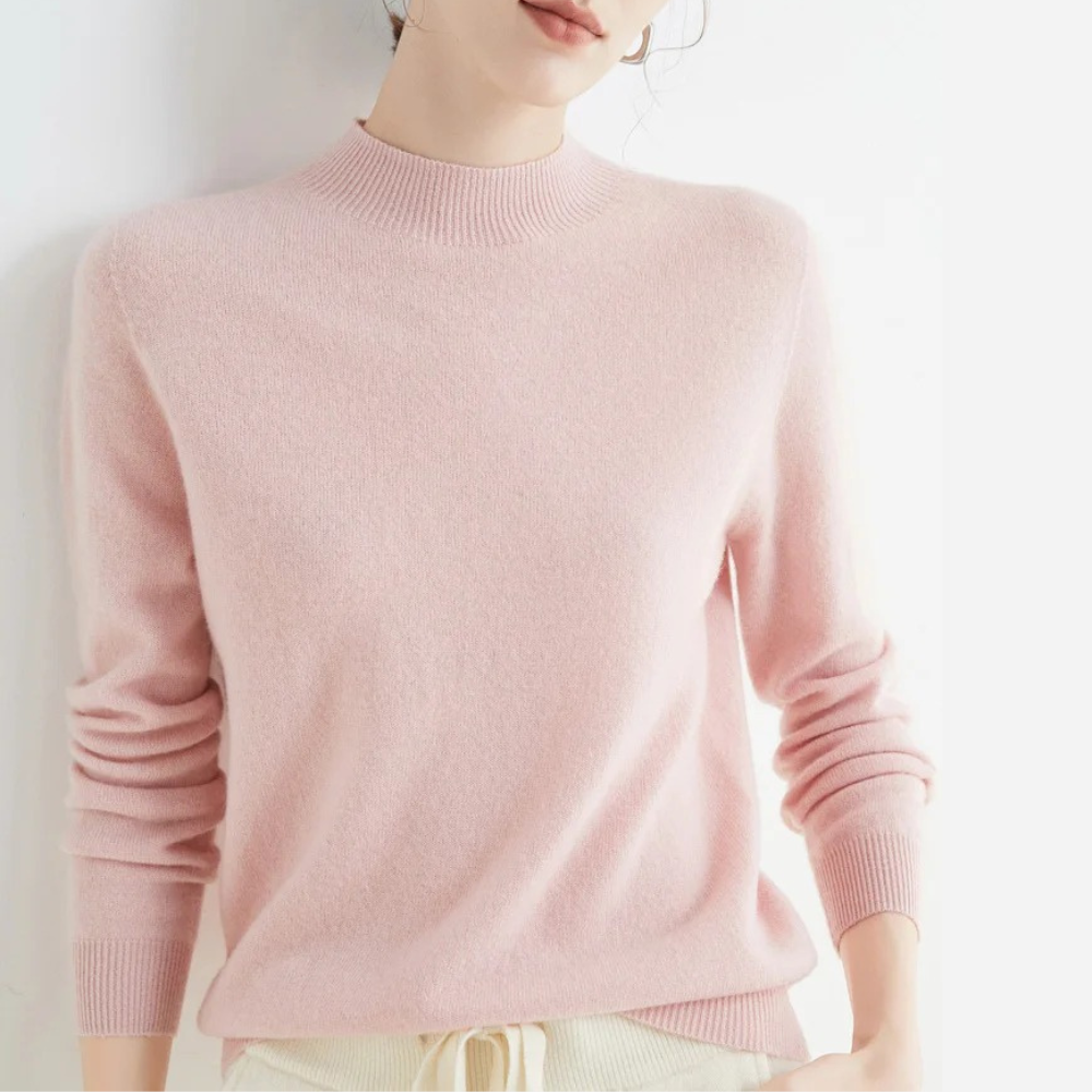 Women’s jumpers – Soft knit with a high collar - J&B; - 3 - London-stylehouse.com