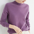 Women’s jumpers – Soft knit with a high collar - J&B; - 1 - London-stylehouse.com