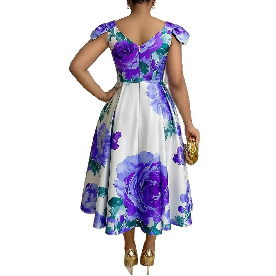 Kirsten – Women Floral Print Midi Dress - Image 7