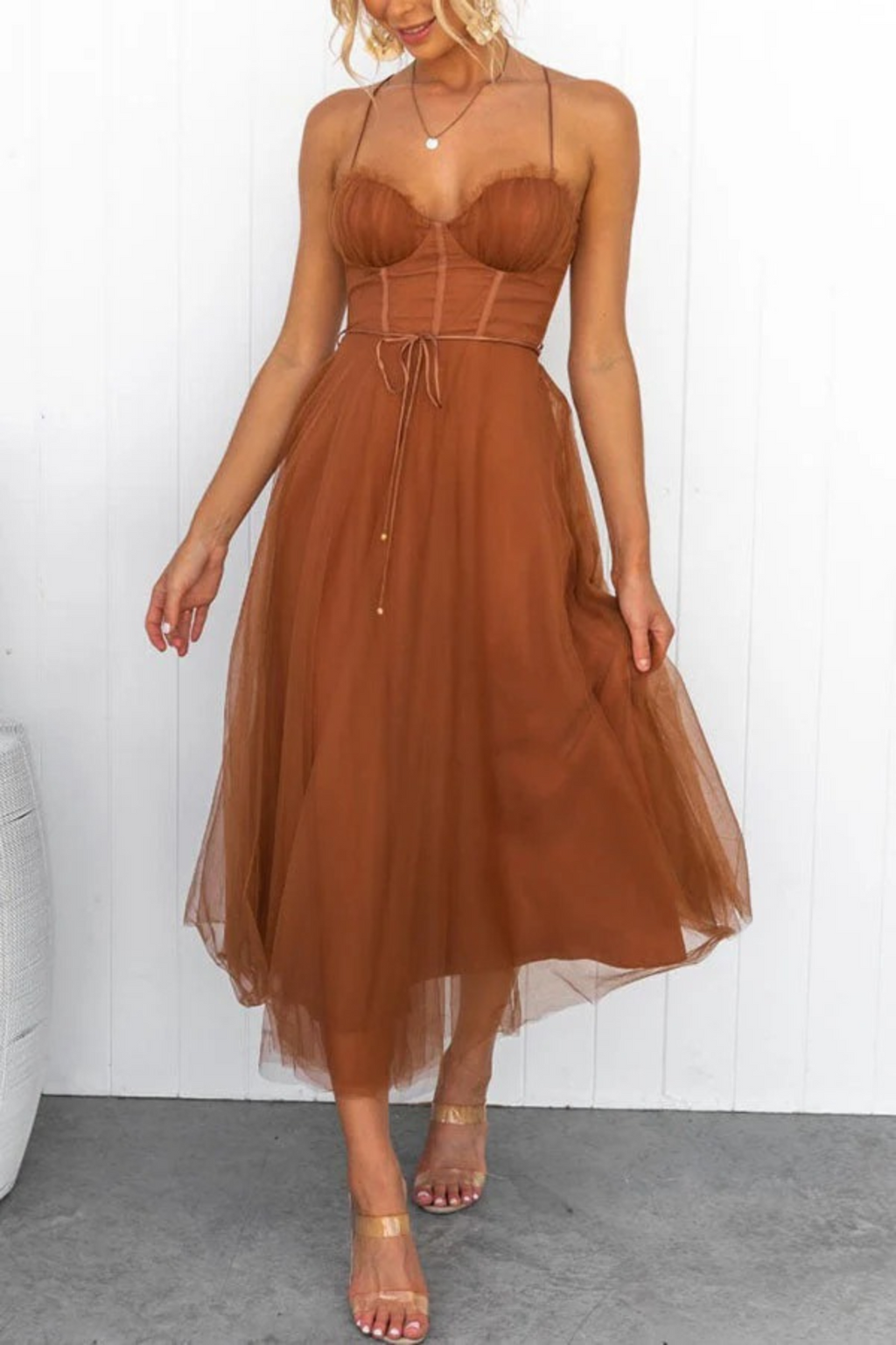 Franziska – Elegant Flowing Wedding Guests Dress - Image 2