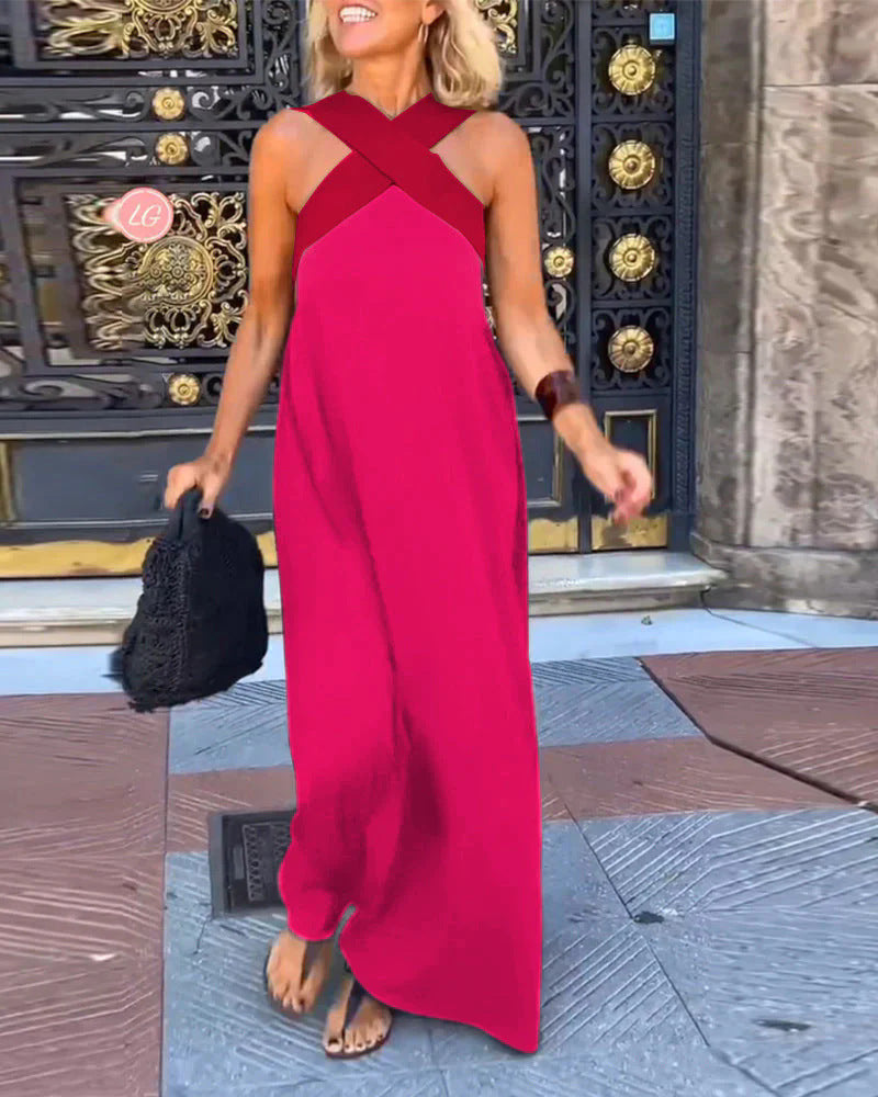 Emma – Women Breathable Crossed Maxi Dress - Image 7