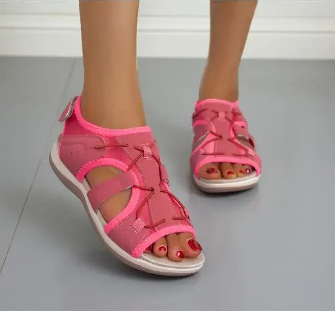 Mila – Women Casual Velcro straps Sandals - Image 24