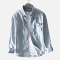 Markus – Casual Cotton Denim Long-Sleeve Shirt for Men - Image 1
