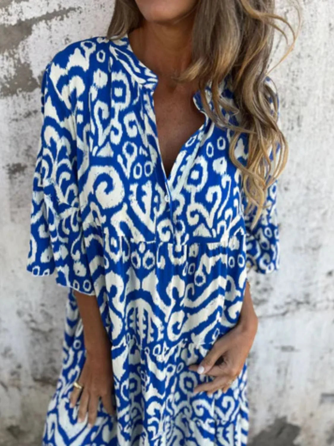 Lea – Women Floral Print Summer Dress - Image 2
