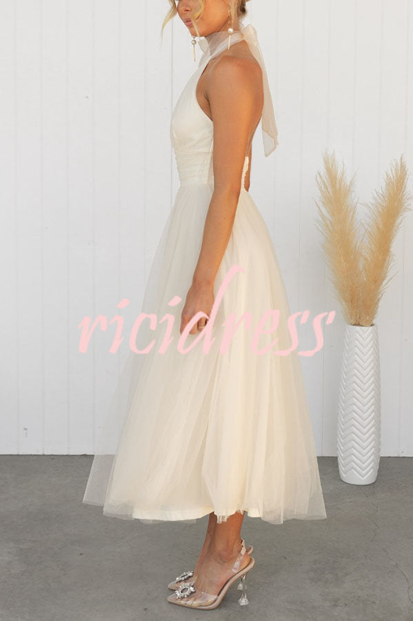 Theresa – Women Elegant Halter Neck Dress - Image 6