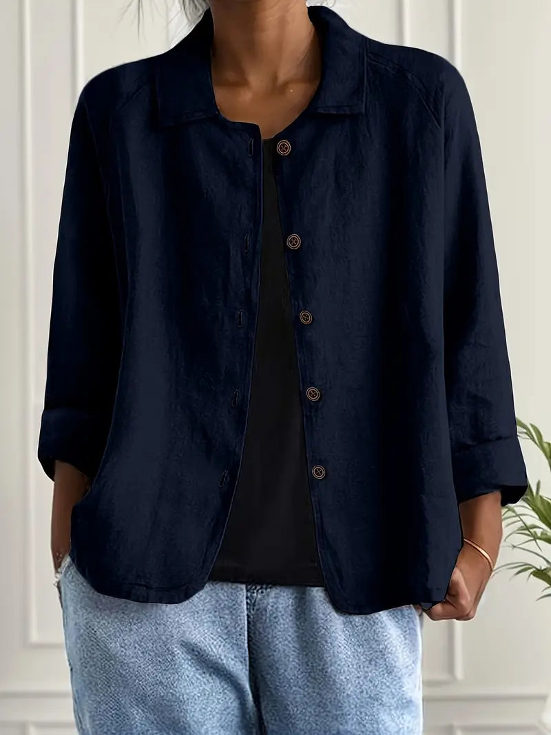 Clara – Women Jacket with Button Closure Jacket - Image 12