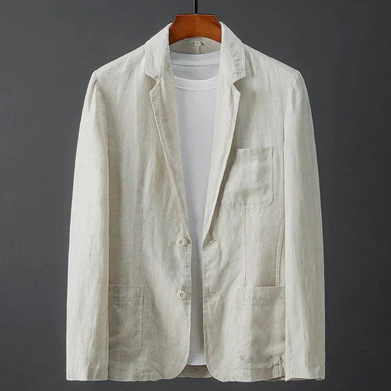 Walter Conti luxe summer blazer in beige