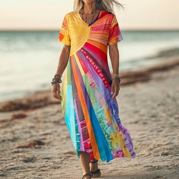 Stefanie – Bohemian Sun Design Dress