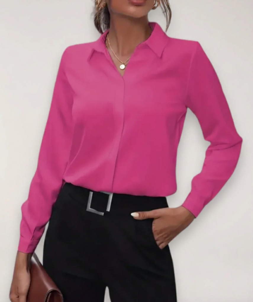 Sarah – Women Spring Buttoned Office Blouse - Image 4