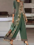 Doreen – Women Elegant Floral Print Outfit - Image 1