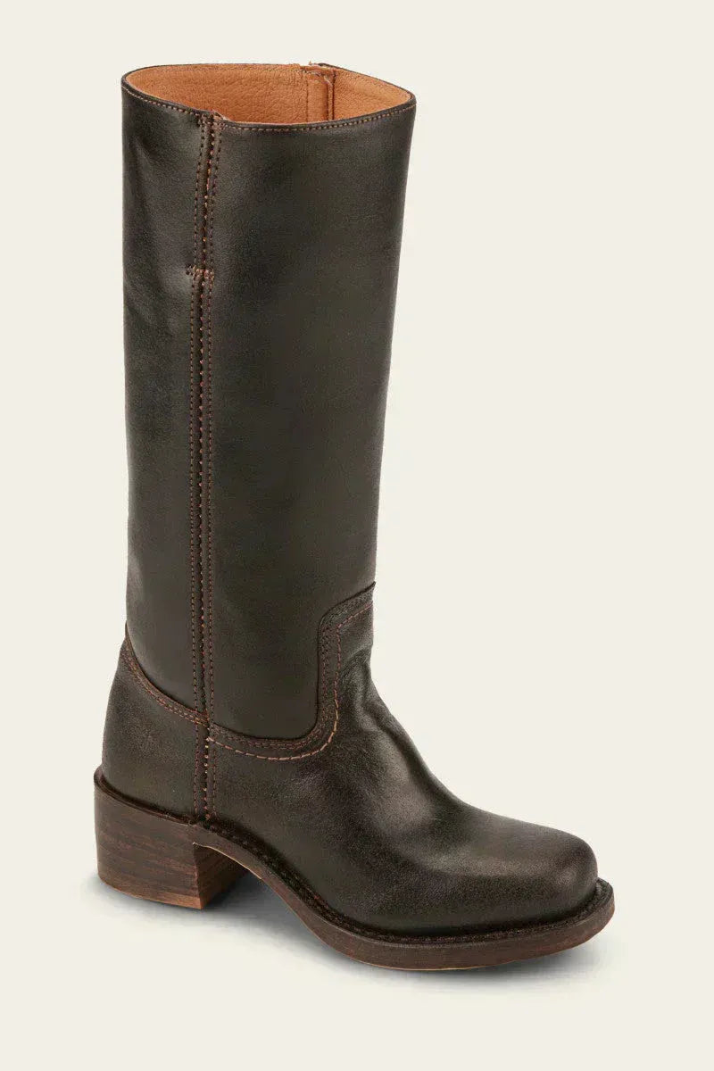 Women's knee-high boots with block heel and elegant design | L&S - 8 - London-stylehouse.com