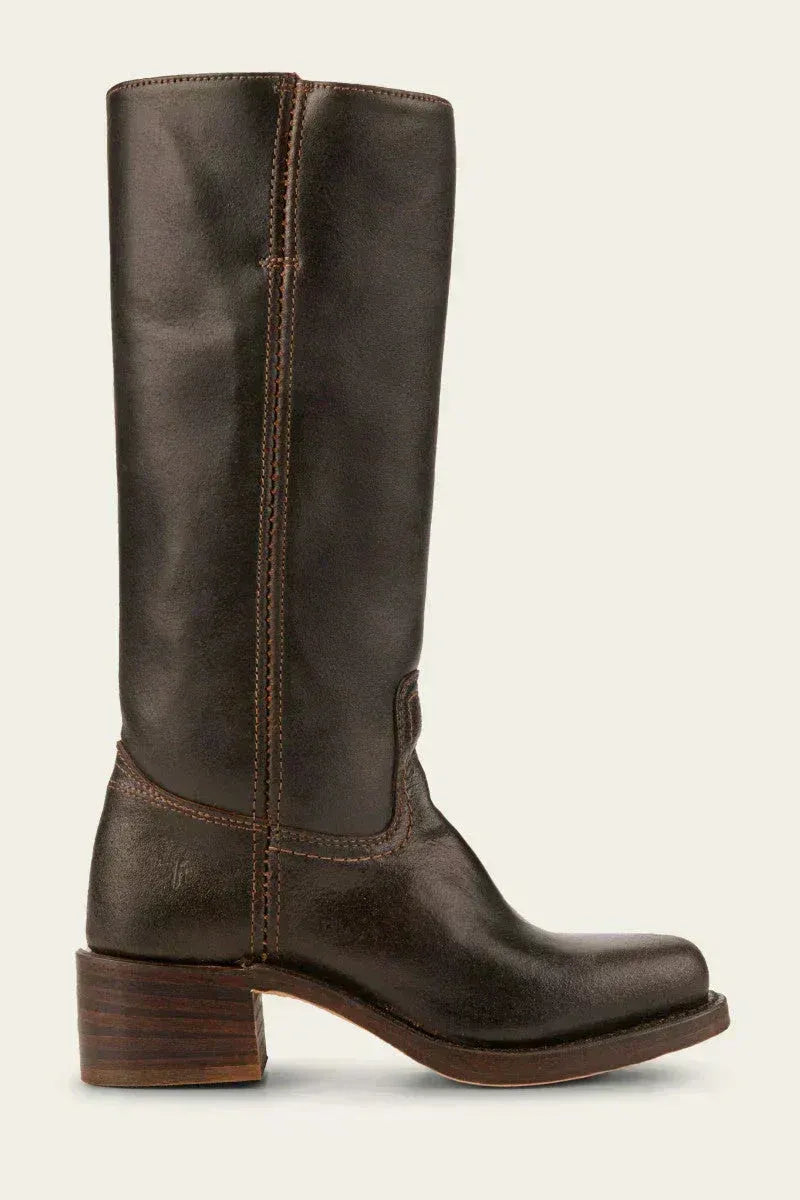 Women's knee-high boots with block heel and elegant design | L&S - 10 - London-stylehouse.com