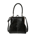 Women's Handbag with Elegant Frame and Textured Design | L&S - 1 - London-stylehouse.com