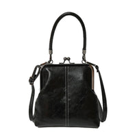 Women's Handbag with Elegant Frame and Textured Design | L&S - 1 - London-stylehouse.com