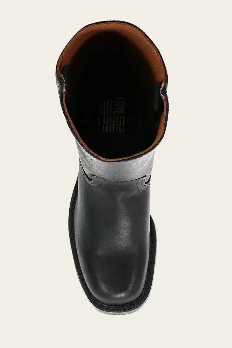Women's knee-high boots with block heel and elegant design | L&S - 11 - London-stylehouse.com