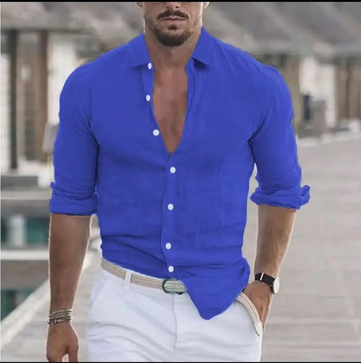 Karl – Classic Linen Shirt for Men