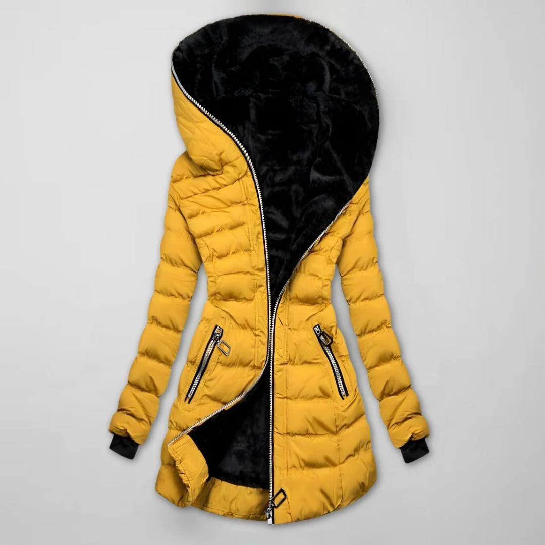 Women's Winter Jacket with Hood – Tailored Fit and Cosy Lining | L&S