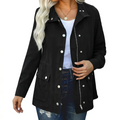 Utility jacket women's, relaxed fit with press-stud fastening | L&S - 1 - London-stylehouse.com