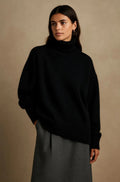 Pullover Women's High Collar with Relaxed Fit | L&S