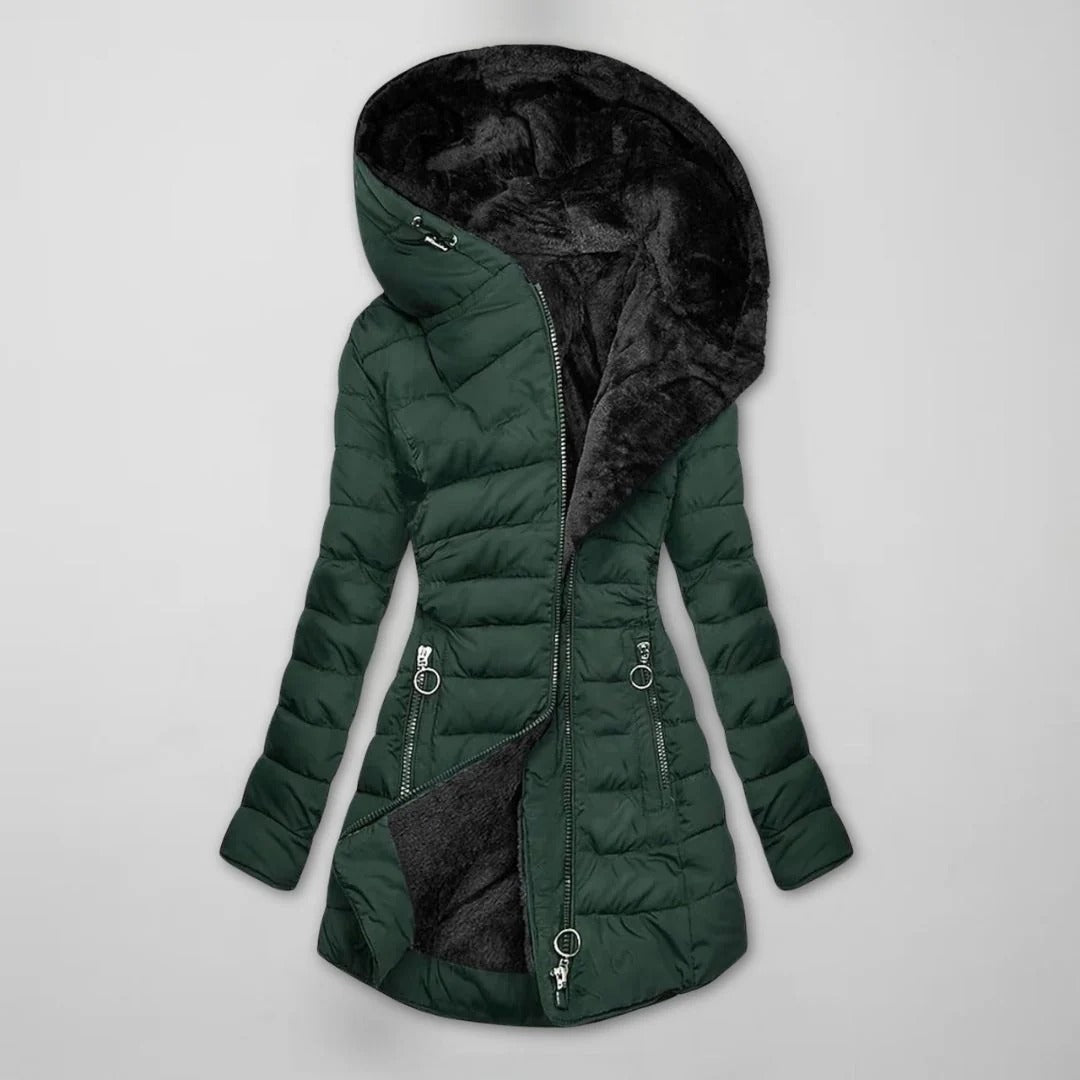 Women's Winter Jacket with Hood – Tailored Fit and Cosy Lining | L&S
