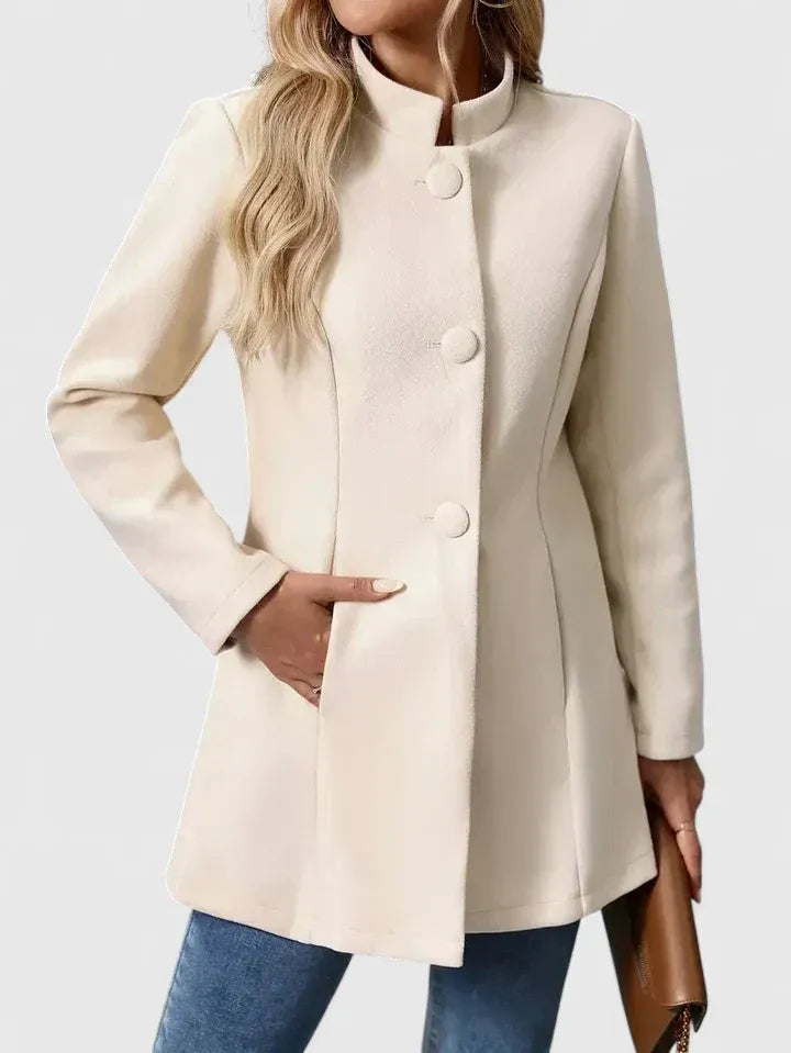 Women's Jacket in Fitted Cut with Button Fastening | L&S - 1 - London-stylehouse.com