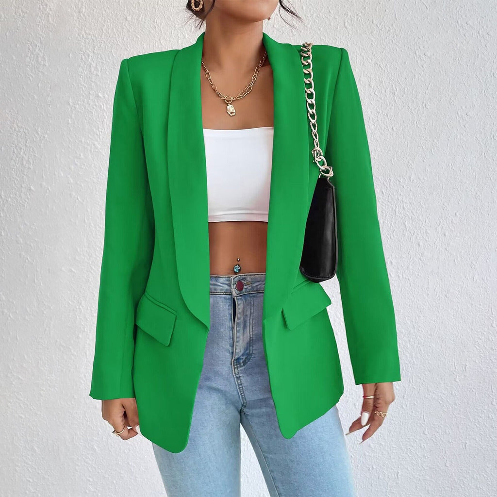Women’s blazer with a fitted cut with lapels | L&S