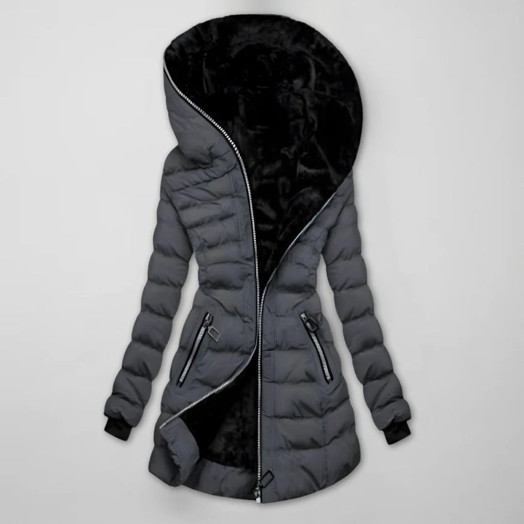 Women's Winter Jacket with Hood – Tailored Fit and Cosy Lining | L&S