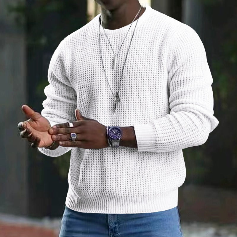 Iván – Textured Knit Jumper for Men
