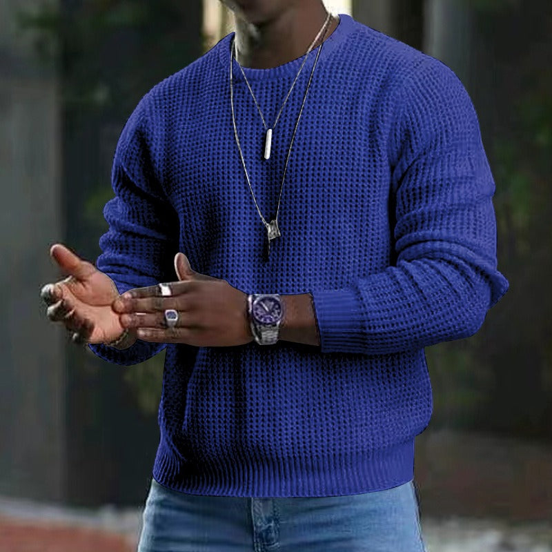 Iván – Textured Knit Jumper for Men