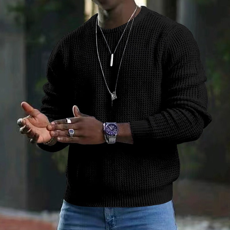 Iván – Textured Knit Jumper for Men