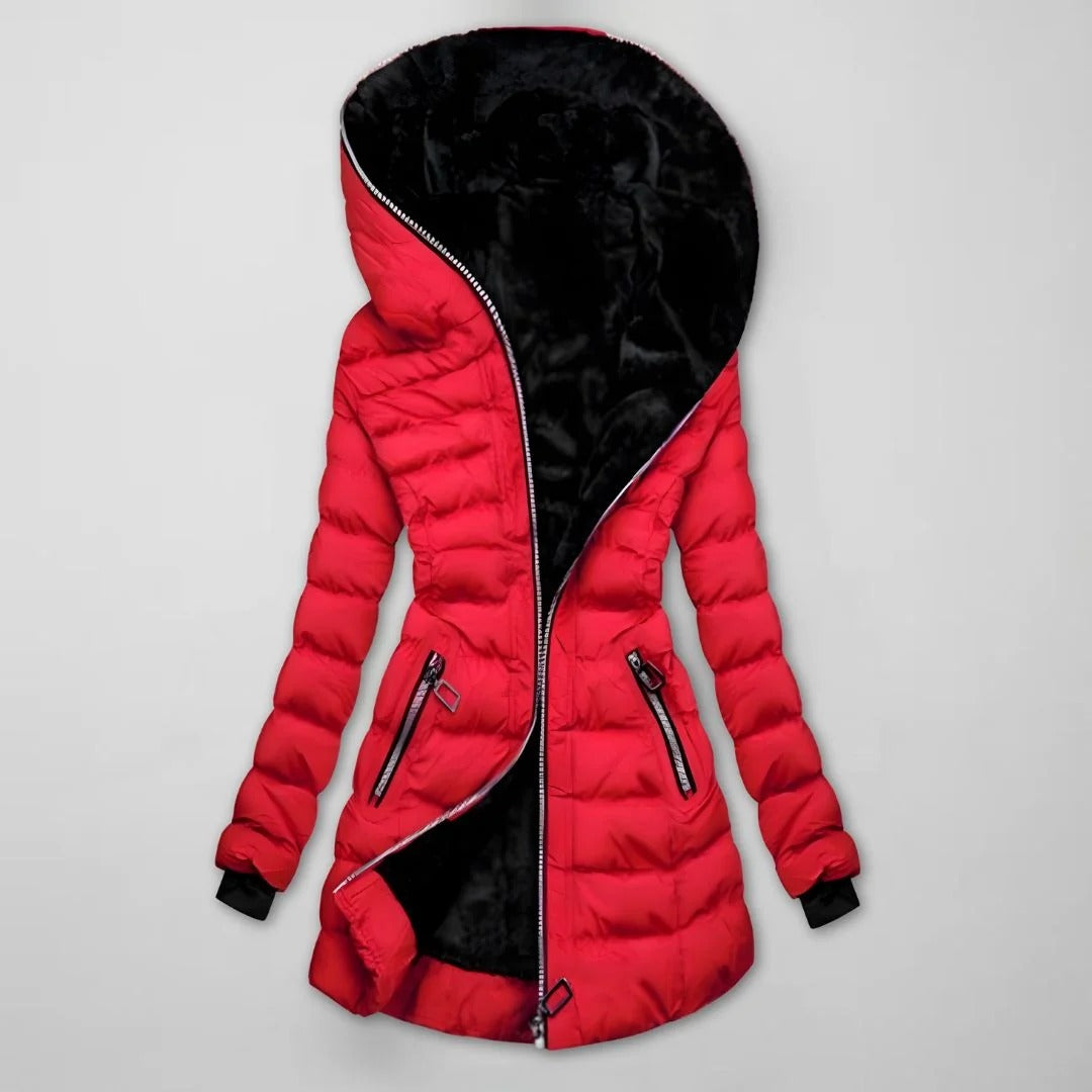 Women's Winter Jacket with Hood – Tailored Fit and Cosy Lining | L&S