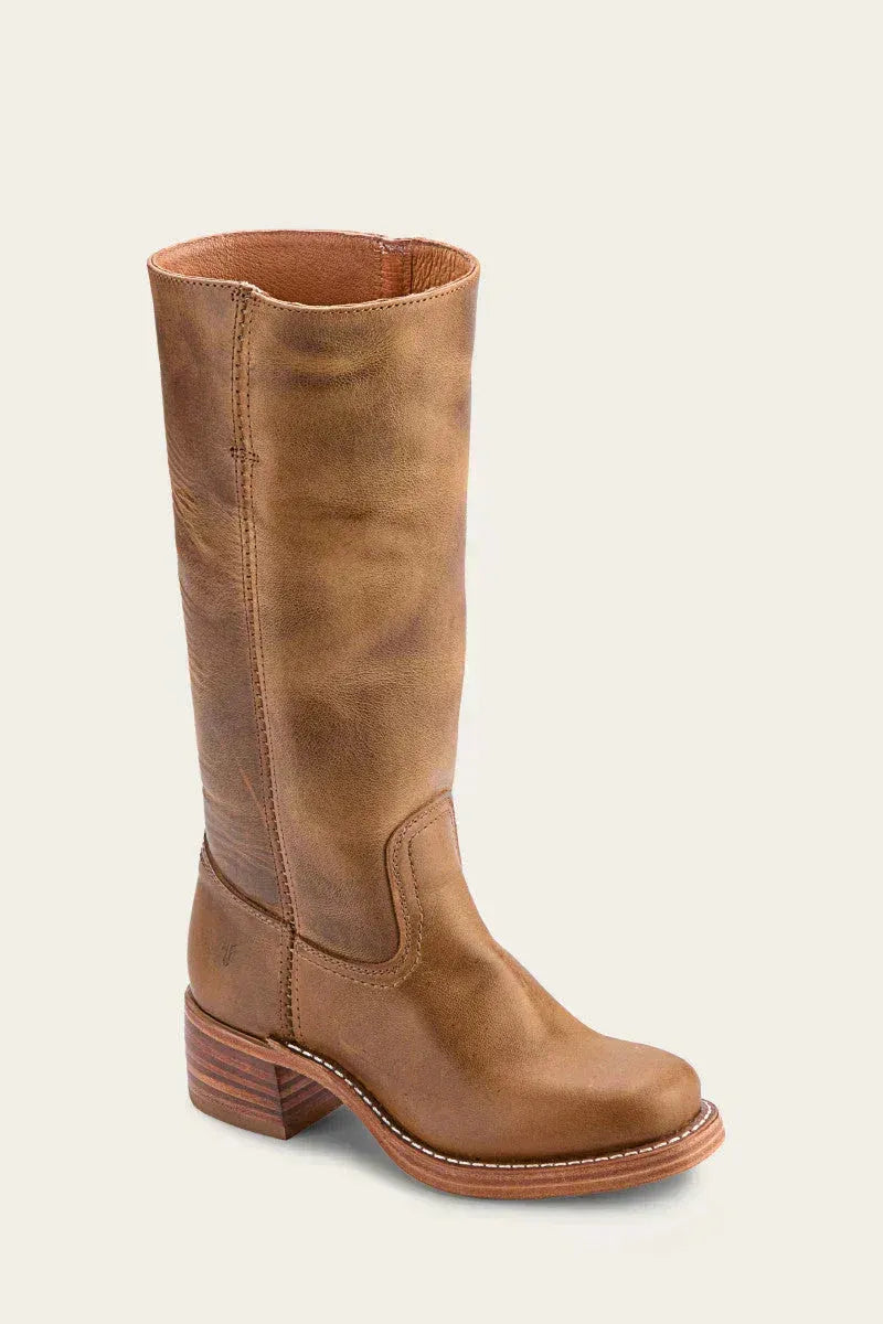 Women's knee-high boots with block heel and elegant design | L&S - 4 - London-stylehouse.com