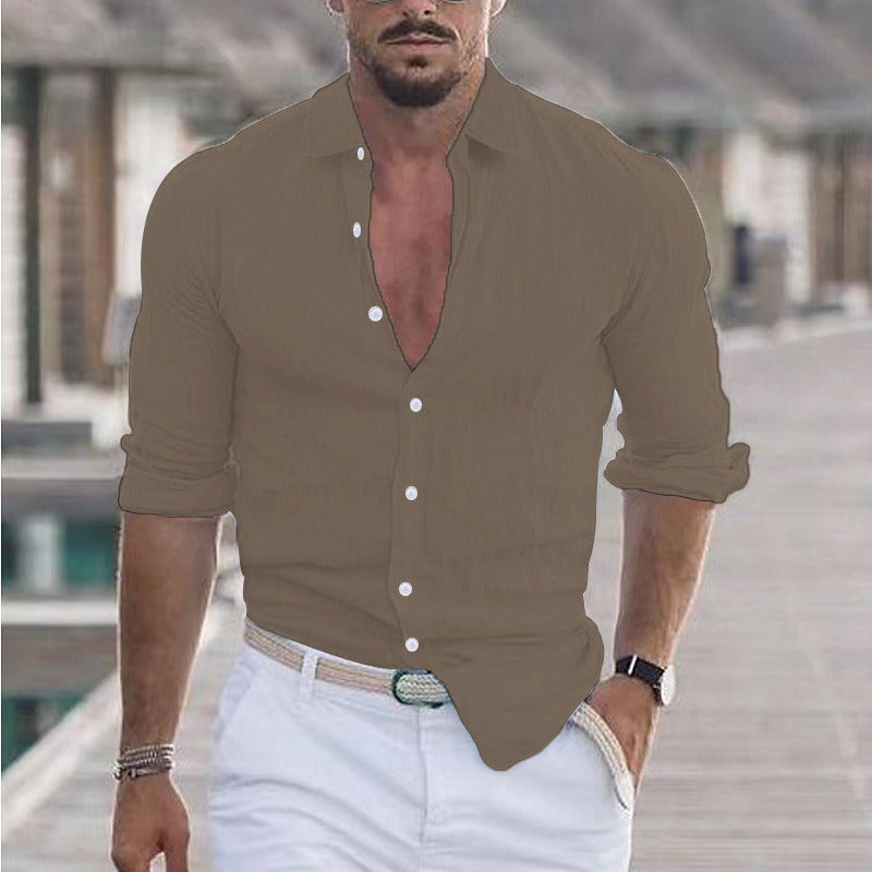 Karl – Classic Linen Shirt for Men